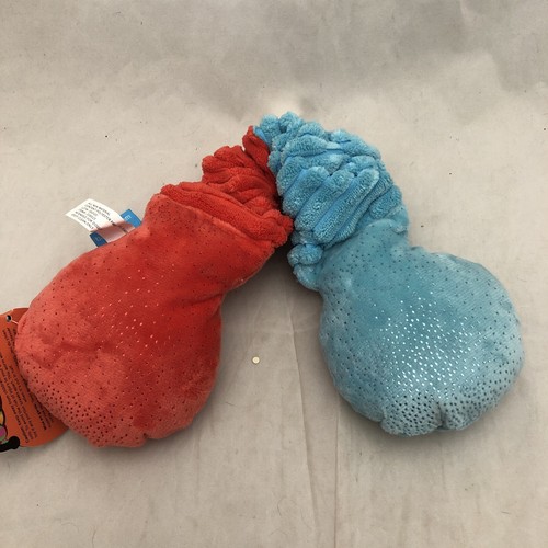 Ghouly Worm Squeaky Crinkle Bungee Halloween Tug-O-War Bark Box Dog Toy XS/S - Picture 2 of 4