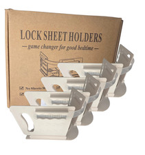 Heavy Duty Lock Sheet Holders - Universal Bed Sheet Straps - Keep Sheets Tight