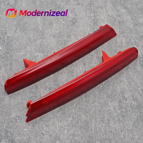 Par de molduras de lámpara reflectora de parachoques trasero izquierdo + derecho aptas para Acura MDX 10-2013 - Imagen 6 de 9