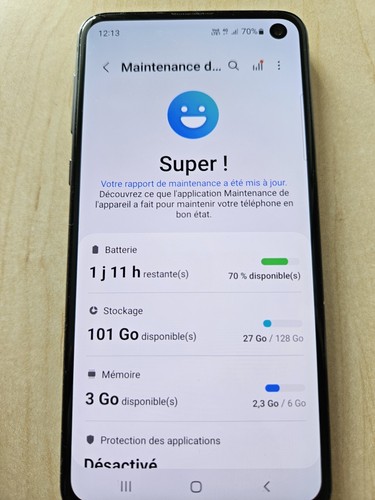 Samsung Galaxy S10e 128gb SM-G970F Désimlocké - Photo 3/6