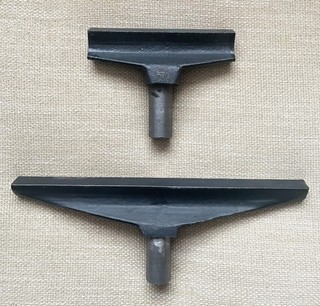 2 x Woodturning Lathe Tool Rests 12 inch and 6 inch.