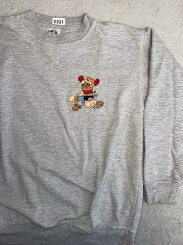 Vintage The Flintstones Embroidered Sweatshirt Blitzz Studios Men's Extra Large - Picture 3 of 8