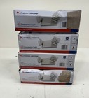 4PK Lithonia Lighting LED White Emergency Light Fixture with Battery Back Up