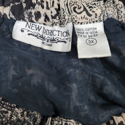 New Direction Mixed Print Pull-On Rock Gr. 3X braun schwarz Animalprint Boho - Bild 3 von 7