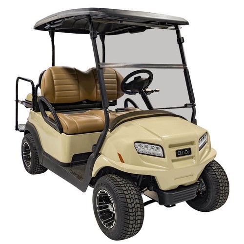 Pare-brise de chariot de golf rabattable transparent pour voiturette de club car (1/4 pouce acrylique) fabriqué aux États-Unis - Photo 2/2