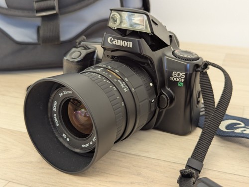 Cámara fotográfica Canon EOS 1000F 35 mm SLR con kit de lente de 24-70 mm y bolsa - Imagen 8 de 9