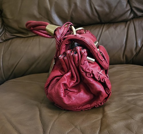 Dolce & Gabbana Red Leather High-End Designer Luxury Handbag (EXCELLENT) - Picture 6 of 20