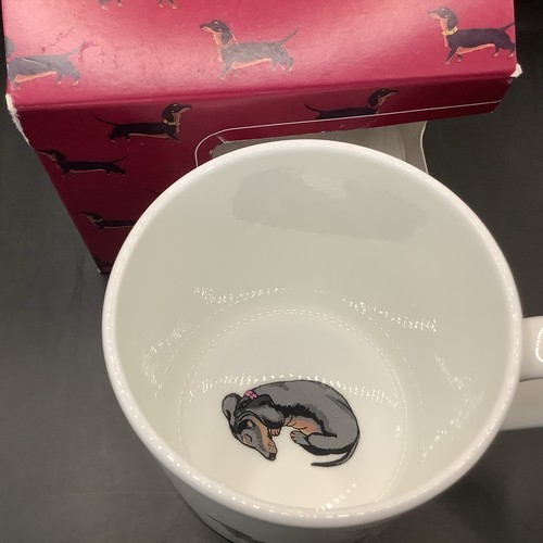NEU UND VERPACKT Hobbs Fine Bone China Wurst Hund Becher, Dackel & Innendackel UVP £20 - Bild 2 von 11