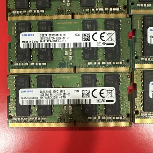SAMSUNG 16GB - Lot Of 8 (128gb) Laptop RAM 2Rx8 PC4-2666V - Picture 2 of 3