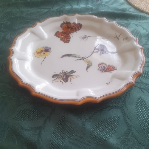 Antique 19th Century Wedgwood Creamware Plate. Butterflies,flowers, insect. - Picture 16 of 16