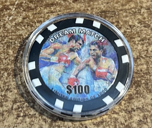 OSCAR DE LA HOYA vs MANNY PACQUIAO Poster 18x24 SLONE ART Dream Match LTD w/CHIP - Picture 5 of 6