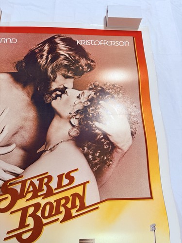 1977 Nasce una stella arrotolata locandina film originale 40x60 Streisand Kristofferson - Foto 7 di 9