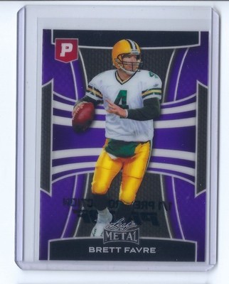 Brett Favre 2025 Leaf Metal Pristine Auction Collection Pre-Production Proof 1/1