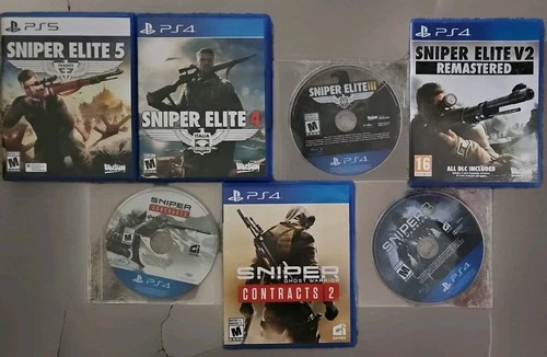 PS5 & PS4 Games Sniper Elite & Sniper:Ghost Warrior Series! Lot Of Sniper Games!