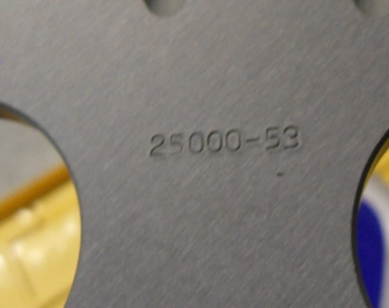 Новая из старых запасов металлическая задняя звездочка мотоцикла 25000-53 53T 7 7/8 дюйма 1993 - 2005 YZ85 99 - Изображение 4 из 4