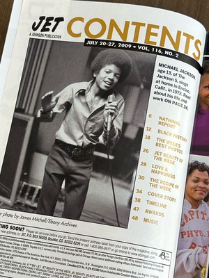 Jet Magazine, July 20-27, 2009 Michael Jackson, Remembering The