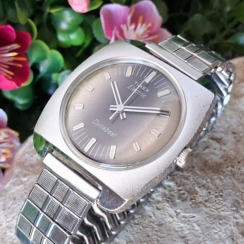 Serviced 1977 Timex Dynabeat Electric Men's Vintage Watch New Crystal, Battery