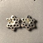 VTG Samuel B Behnam BJC 925 Sterling Silver Pearl Amethyst Floral Stud Earrings — photo 4
