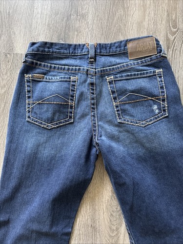 Ariat M2 Herren 34X36 Traditional Relaxed Fit Boot Cut Jeans Workwear Dark Wash - Bild 2 von 16