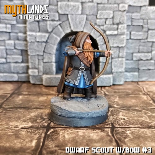 6x Resina 28mm Dwarf Rangers con dos ejes.  El Señor de los Anillos MESBG - Imagen 2 de 3