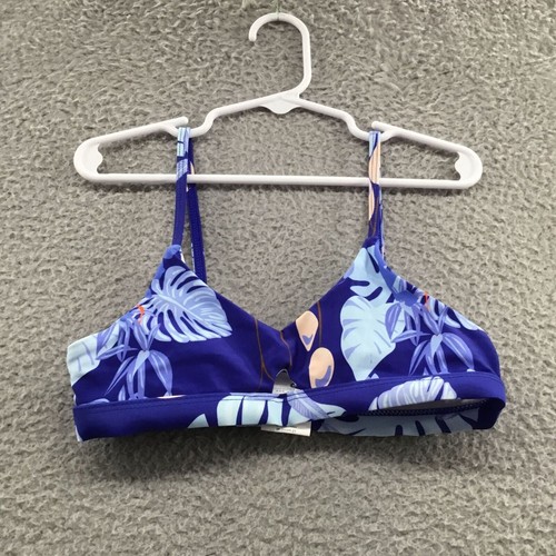Snapper Rock Sustainable Keyhole Bikini Mango Tango Blue 8 - Picture 2 of 6