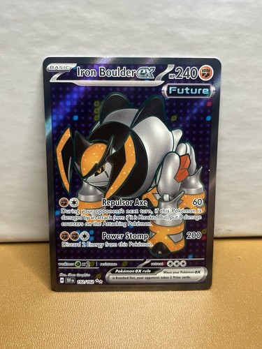 Pokemon TCG - Iron Boulder ex - 192/162 Temporal Forces - Secret Rare Full Art - Picture 1 of 2