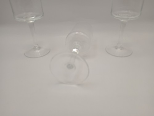 Set Of 5 Short Stem Vintage Etched Crystal Wine Champagne Glasses Goblets 12cm - Picture 8 of 8