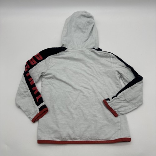 Original Penguin Hoodie Youth Boys Size 5 Y White & Blue Logo..#29632 - Picture 7 of 9