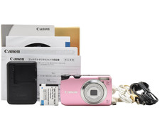 Canon PowerShot A3200 IS Pink 14.1MP Compact Digital Camera From Japan Used