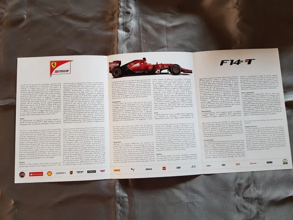 Fernando Alonso genuine SIGNATURE Ferrari F14 T Formula 1 brochure autografo F1 - Bild 2 von 4