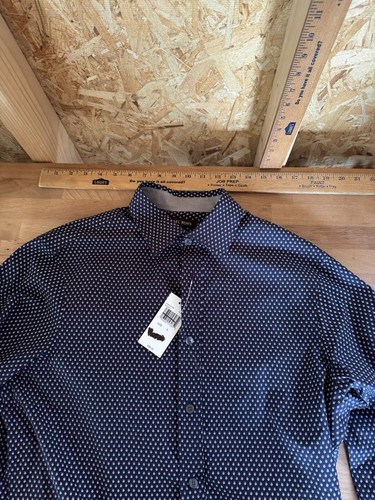 Camisa de manga larga con botones para hombre Michael Kors Midnight Resort talla S - Imagen 14 de 17