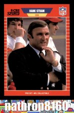 1989 Pro Set Announcers #20 Hank Stram HOF Football NM/NM+  Chiefs Saints 9229