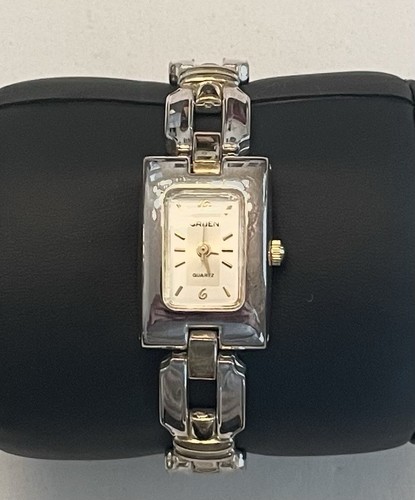 GRUEN DAMEN SILBER & GOLDFARBEN METALL GLIEDERARMBAND DRESS WATCH ~ GR7376-098-PC21 - Bild 2 von 9