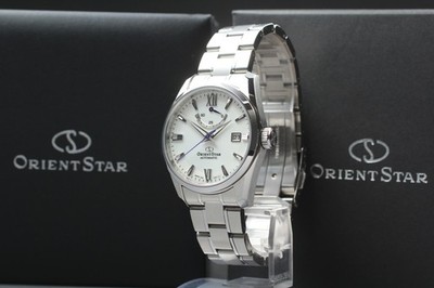[Near MINT Box] Orient Star F6N4-UAD0 Gangreserve weiß Automatik Herrenuhr