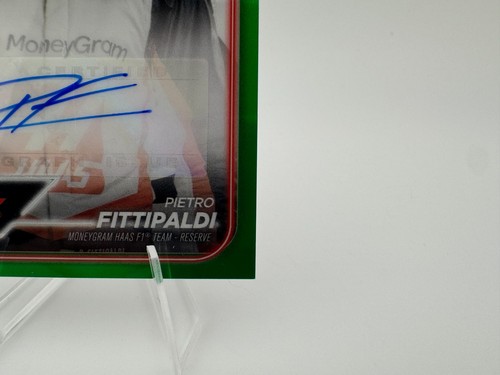 2024 Topps Chrome Formula 1 F1 PIETRO FITTIPALDI Green Auto /99 #CAC-FITT - Picture 5 of 9