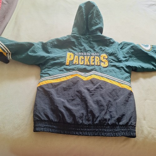 Vintage NFL Pro Line Jacket Green Bay Packers Kids Teens Youth Karge 13/16 Y2k - Picture 15 of 15