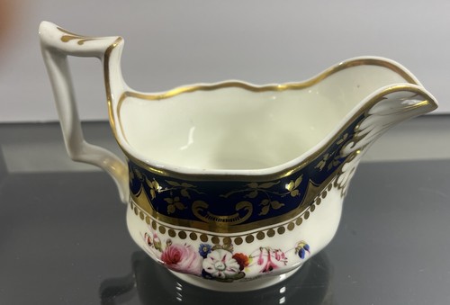 Antique Hicks, Meigh & Johnson 6 1/2” Floral Creamer Cream Jug Staffordshire - Picture 1 of 9