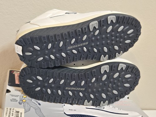 Zapatos para hombre Sketchers Shape Ups talla 13 ancho azul marino/blanco nuevos en caja nuevos con caja - Imagen 12 de 17