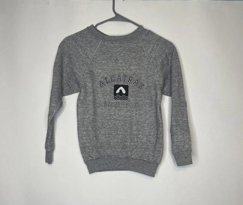 Vintage 1990s Alcatraz Swim Team Crewneck Sweatshirt Youth Size Medium Tultex