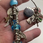 Lot Of 14 Nice Mixed Metal Beaded Cloth Bangle Christian Religious Bracelets — photo 6