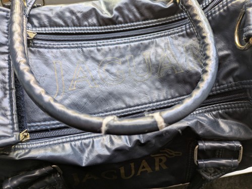 Bolso/Holdall de lona Jaguar azul oscuro. Bolso retro vintage años 90. - Imagen 5 de 12