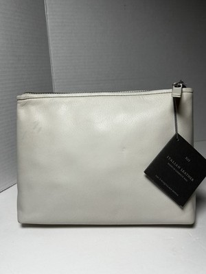 Italian Leather Cosmetics Bag - Restoration Hardware - NWT Yet Imperfect