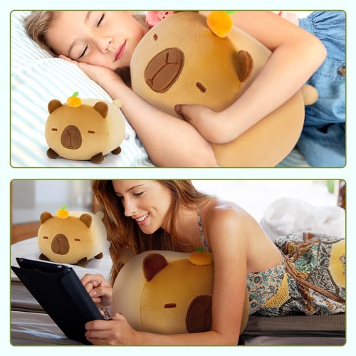 Cute Capybara Plush Pillow, Kawaii Plushies Capybara Stuffed Animal Toy, Kawa... - Picture 4 of 8