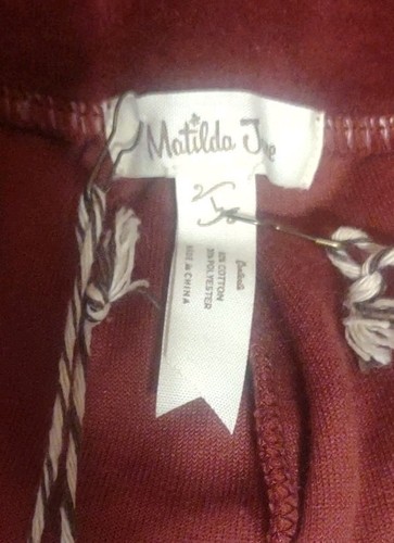 Matilda Jane hellburgunderrot Rüschenunterteil Hose Größe Large neu mit Etikett - Bild 6 von 6