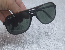 Vintage B L Ray-Ban Tortoise Brown Trim Style B Brown Traditional Sunglasses