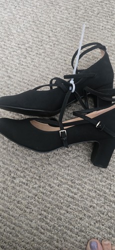 Midnight Velvet womens Suede Like pumps New - Picture 2 of 3