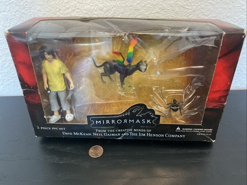 Juego de figuras de PVC MirrorMask 2005 #2 Helena Sphinx Cat BQ Spider McKean Gaiman nuevo en caja - Imagen 2 de 13