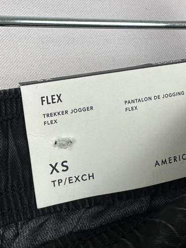 Pantalone uomo American Eagle Flex Trekker jogger con coulisse nero taglia XS - Foto 4 di 6