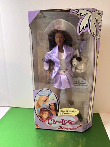 NRFB 1996 1990s Clueless Dionne Fashion Doll Barbie TV Show Viola Outfit Telefono - Foto 5 di 8