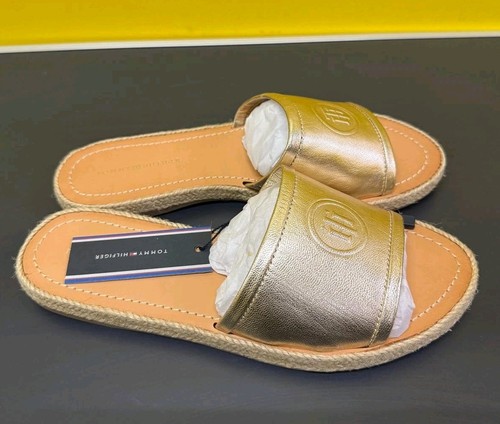 Tommy Hilfiger Metallic Flat Pantolette - Mekong - UK 5 / EU 38 - Bild 5 von 15